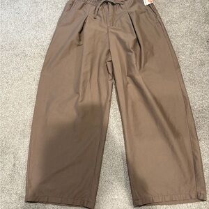 Free People Brown Wide Leg Pants
